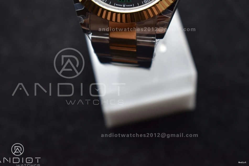 DateJust Steel 904L 41 Green on A2836 YG Edition Dial SS 126333 1:1 SS Bracelet Oyster YG Best Roman GMF Gray 0517